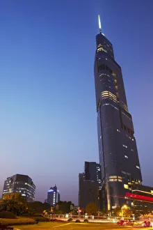 Jiangsu Prints: Intercontinental Hotel, Gulou, Nanjing, Jiangsu, China