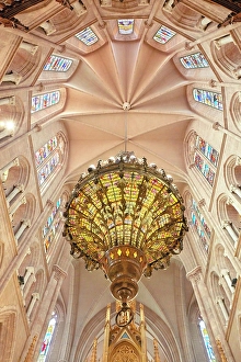 Neo Gothic Prints: Interior of the Basilica of Our Lady of Lujan, Lujan, Buenos Aires province, Argentina