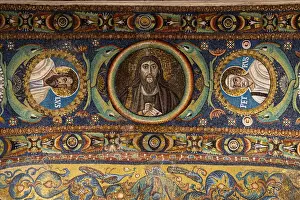 Interior of Basilica of San Vitale, which has important examples of early Christian