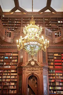 Libraries Prints: Interior of the Buenos Aires City Legislature Palace library