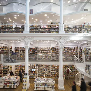 Bucharest Prints: Interior of Carturesti Carusel Book Shop, Bucharest, Romania