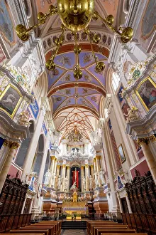 Late Gothic Prints: Interior of the Cathedral Basilica of Apostles St