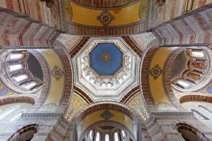 Interior of Cathedral (Cathedrale Sainte-Marie Majeure), Marseille, Provence-Alpes-Cote d'Azur, France