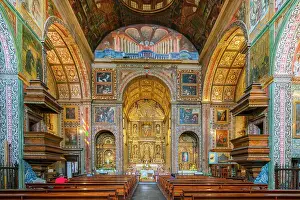 Indoors Prints: Interior of The Church of Saint John the Evangelist of the College of Funchal