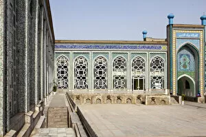 Images Dated 9th July 2020: Interior courtyard of a Mosque in Dushanbe, Tajikistan