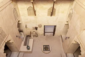 Oman Prints: Interior courtyard in the restored Bahla Fort, Tanuf, Oman