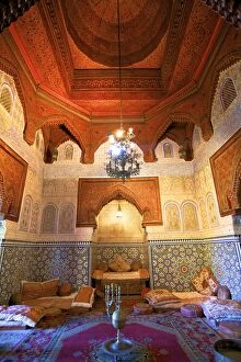 Interior Of Dar Jamai Museum, Meknes, Morocco, North Africa