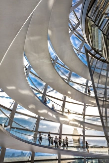 Reichstag Prints: Interior, Dome, Reichstag, Berlin, Germany