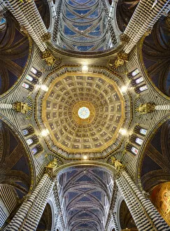 Images Dated 15th December 2020: Interior of Duomo di Siena, Tuscany, Italy