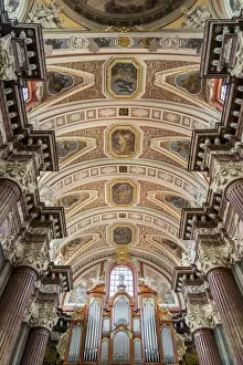 Images Dated 9th November 2020: Interior of the Fara Church or Parish Church of St. Stanislaus, Old Town, Poznan, Poland