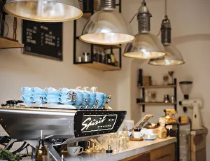 Interior of Lot Sixty One Cafe, Valletta, Malta