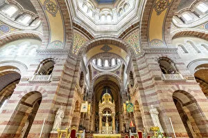 Images Dated 21st October 2022: Interior of Marseille Cathedral, Marseille, Provence-Alpes-Cote d'Azur, France