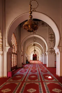 Inside Prints: Interior of a Mosque in the old medina, Marrakech, Morocco