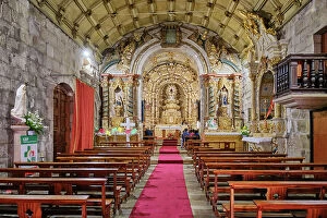 Religious Site Collection: Interior of the Motherchurch of Tarouca. Beira Alta, Portugal