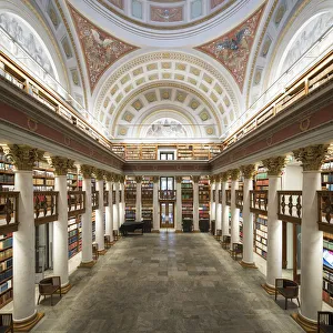 Libraries Prints: Interior of The National Library of Finland, Helsinki, Finland
