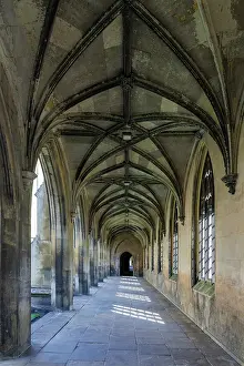 Passage Prints: Interior at New Court, St John's College, Cambridgeshire, England, UK