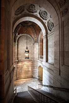 Interior of New York Public Library, Manhattan, New York City, New York, USA