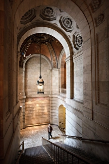 Interior of New York Public Library, Manhattan, New York City, New York, USA