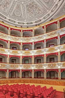 Theatre Prints: Interior of Noto Theatre, Noto, Noto Valley, Sicily, Italy