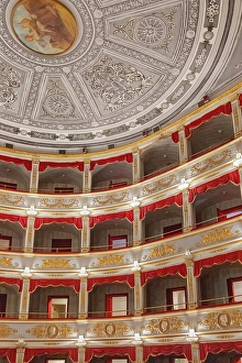Historic Building Prints: Interior of Noto Theatre, Noto, Noto Valley, Sicily, Italy