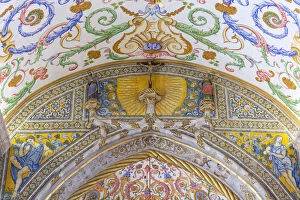 Detail of interior of of Capela de SaAA£o Miguel (Saint Michael'