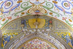 Manueline Prints: Detail of interior of of Capela de S√£o Miguel (Saint Michael's Chapel) in the University of Coimbra