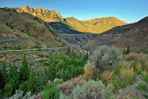 Images Dated 14th August 2023: Interior Plateau in Fraser Canyon Near Lillooet, British Columbia, Canada
