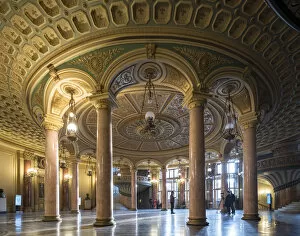 Images Dated 18th December 2019: Interior of Romanian Athenaeum Concert Hall, Bucharest, Romania