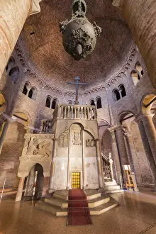 Bologna Prints: Interior of Sacro Sepolcro church in Santo Stefano cathedral