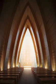Interior of St. Henrys Ecumencial Art Chapel, Turku, Finland
