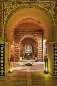 Images Dated 26th August 2021: Interior view of the historical Hammam El Andalus arab baths dated around 14th century