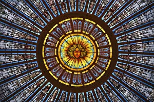 Dome Collection: Interior vitreaux dome inside 'Palacio Paz'