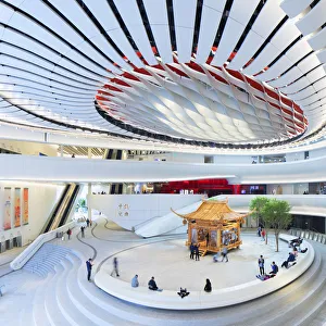Interior of Xiqu Centre, West Kowloon, Hong Kong, China