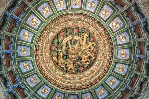 Artistic Gallery: Interiors of one of the pavilions in the Imperial Garden of the Forbidden City. Beijing