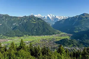 Eiger Prints: Interlaken from Harder Kulm, Berner Oberland, Switzerland