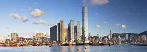 Images Dated 19th November 2015: International Commerce Centre (ICC) and Yau Ma Tei Typhoon Shelter, West Kowloon
