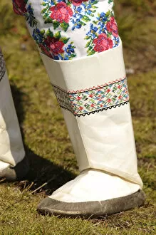 Leather Collection: Inuit Folklore, boots made of seal leather, Ammassalik, Greenland