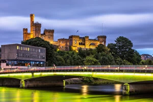Images Dated 16th March 2021: Inverness Castle in early evening, Scotland, United Kingdom