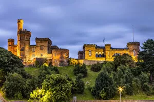 Images Dated 16th March 2021: Inverness Castle in early evening, Scotland, United Kingdom