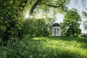 East Germany Prints: Ionische Tempel in the Georgen garden - English style landscape park