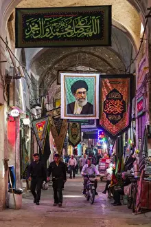 Shop Prints: Iran, Central Iran, Esfahan, Bazar-e Bozorg market, interior