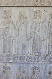 Iran, Central Iran, Persepolis, 6th century BC ancient city, frieze, Apadan Staircase