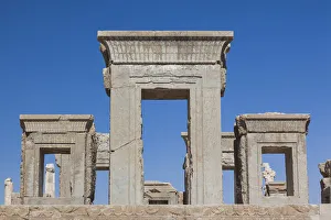 05 Jarf E Prints: Iran, Central Iran, Persepolis, 6th century BC ancient city, Apadana Palace
