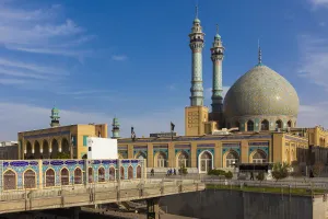 Burial Place Prints: Iran, Central Iran, Qom, second holiest city in Iran after Mashad, Hazrat-e Masumeh
