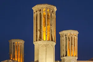 Badgir Prints: Iran, Central Iran, Yazd, traditional badgirs, wind towers