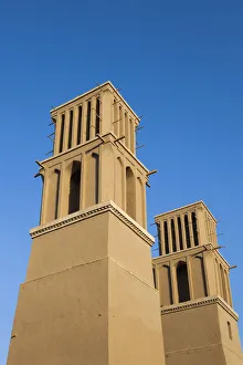Iran, Central Iran, Yazd, traditional badgirs, wind towers