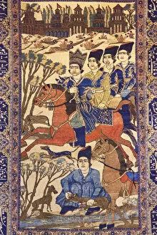 Images Dated 31st May 2016: Iran, Tehran, Laleh Park, Carpet Museum of Iran, traditional Iranian carpet detail