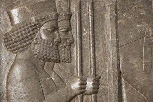Frieze Prints: Iran, Tehran, National Museum of Iran, Procession of Xerxes frieze from the ancient