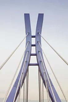 Islamic Republic Prints: Iran, Tehran, Taleqani Forest Park, pedestrian bridge