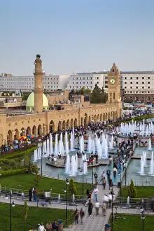 Iraq, Kurdistan, Erbil, Shar park (City Center Park) and Qaysari Bazaars